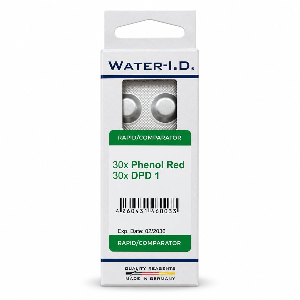 Water-i.d. Ersatztabletten 30 Phenol Red + 30 DPD 1 Rapid für Pooltester